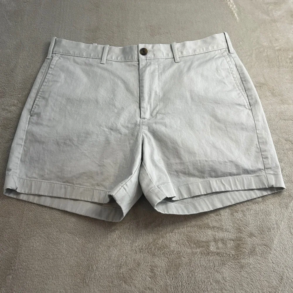 J.Crew Men's Stretch Chino Shorts Size 34 Light Gray 5